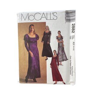 McCalls 2882 Dress Sewing Pattern Size 4-6-8 10 Piece Set Dressmaking UNCUT